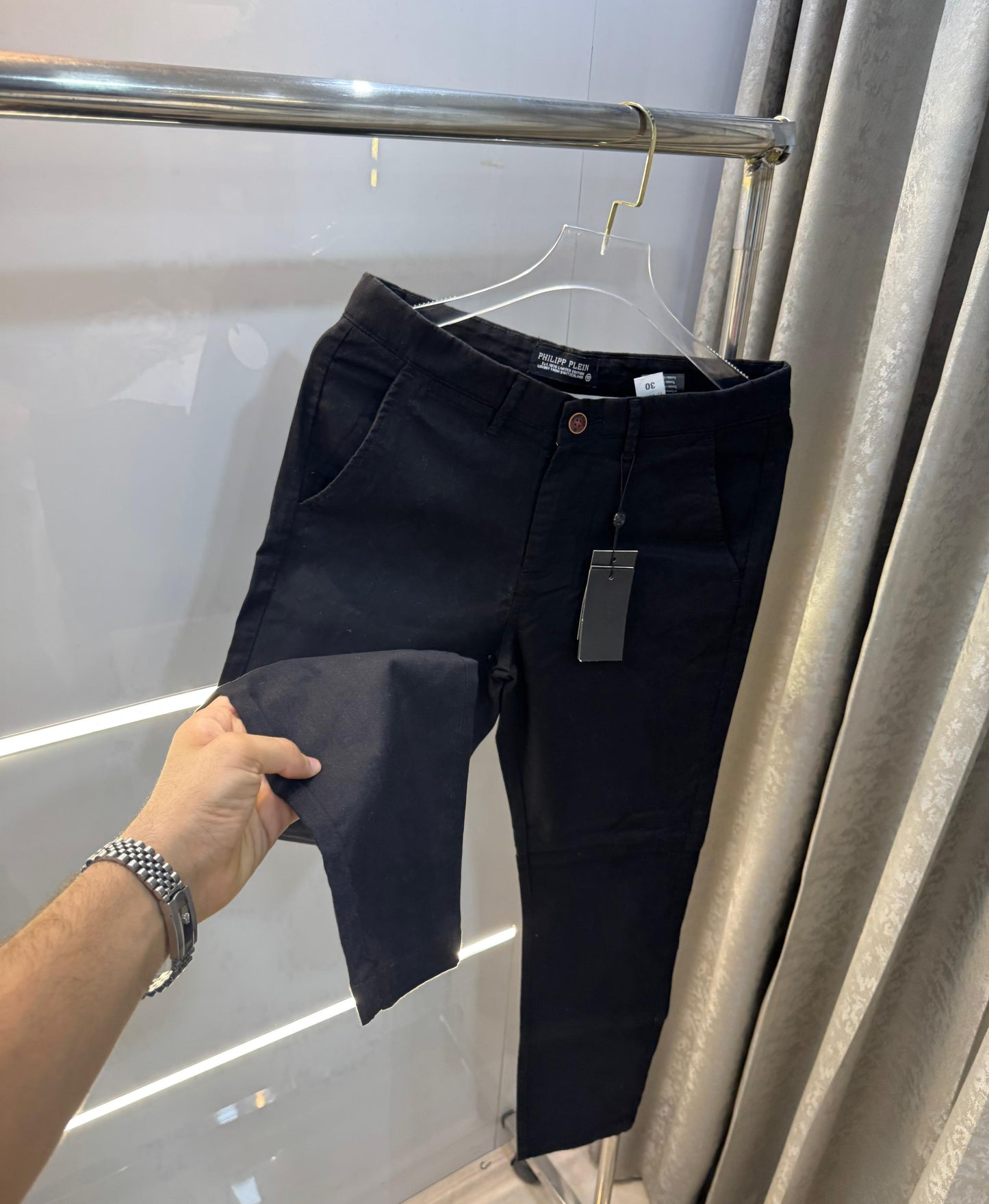 PHILIPP PLEIN PREMIUM LINEN TROUSERS
