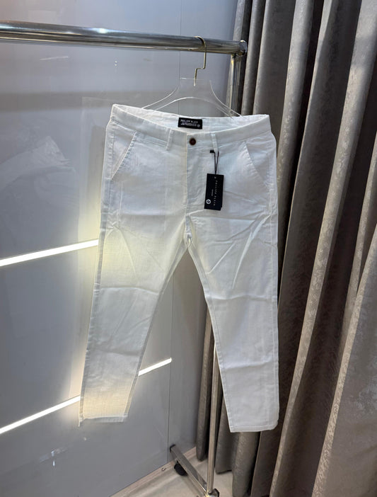 PHILIPP PLEIN PREMIUM LINEN TROUSERS
