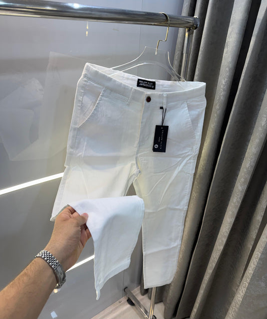 PHILIPP PLEIN PREMIUM LINEN TROUSERS